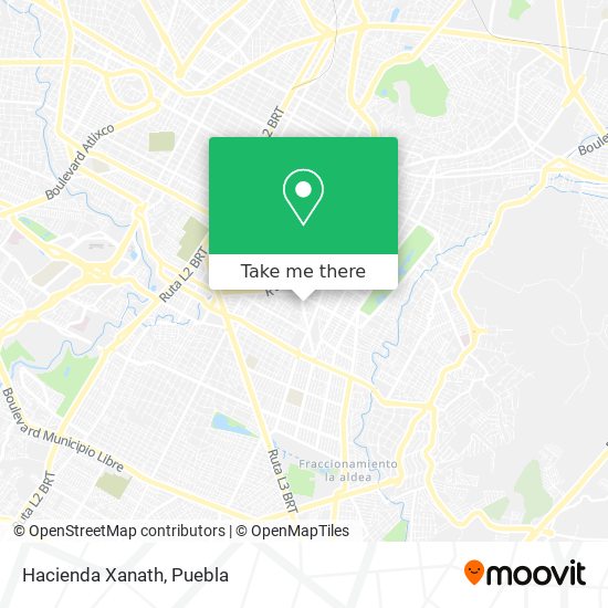 Mapa de Hacienda Xanath