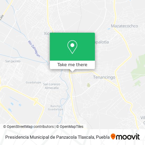Presidencia Municipal de Panzacola Tlaxcala map
