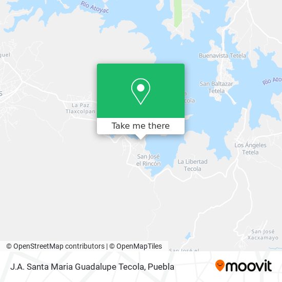 J.A. Santa Maria Guadalupe Tecola map