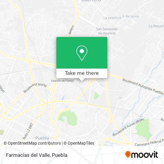 Farmacias del Valle map