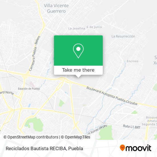 Mapa de Reciclados Bautista RECIBA
