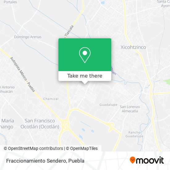Fraccionamiento Sendero map