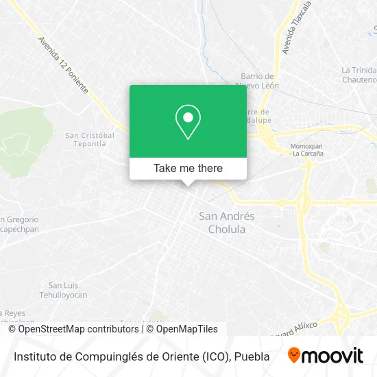 Mapa de Instituto de Compuinglés de Oriente (ICO)