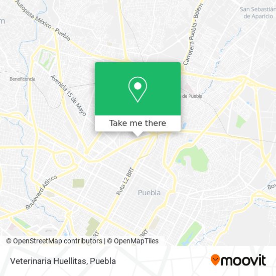 Veterinaria Huellitas map