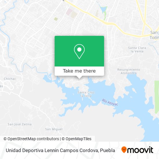 Mapa de Unidad Deportiva Lennin Campos Cordova