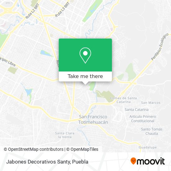 Jabones Decorativos Santy map