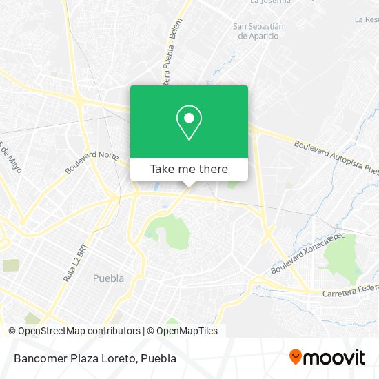 Mapa de Bancomer Plaza Loreto