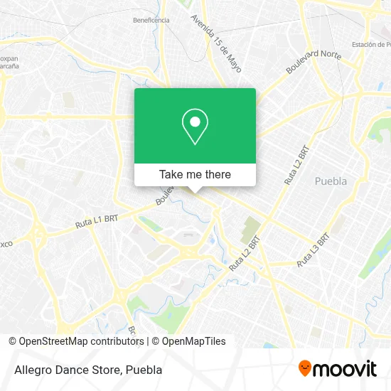 Allegro Dance Store map