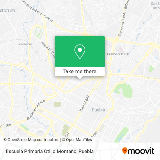 Escuela Primaria Otilio Montaño map