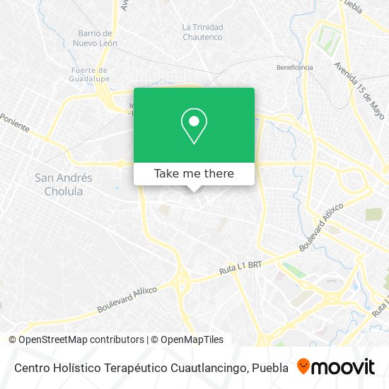 Centro Holístico Terapéutico  Cuautlancingo map