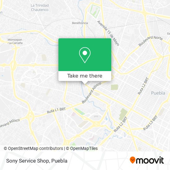 Sony Service Shop map