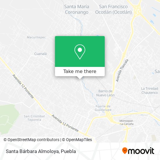 Santa Bárbara Almoloya map