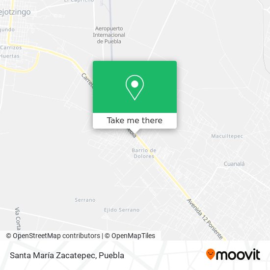 Santa María Zacatepec map