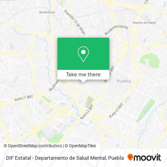 Mapa de DIF Estatal - Departamento de Salud Mental