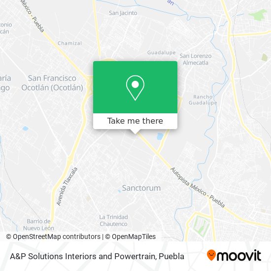 Mapa de A&P Solutions Interiors and Powertrain