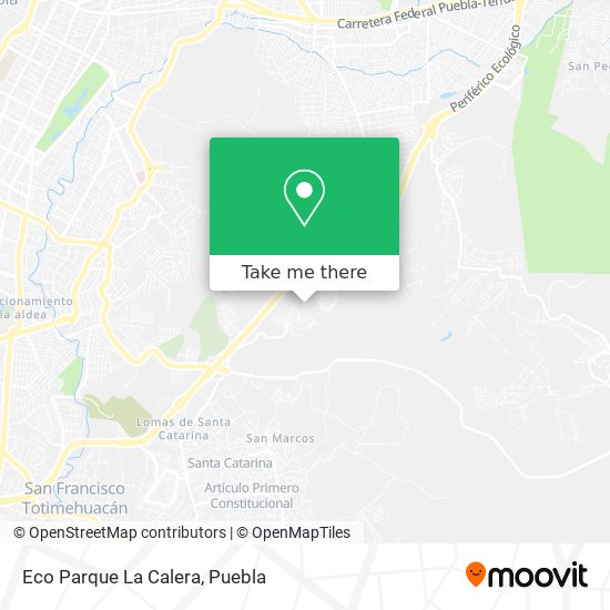 Mapa de Eco Parque La Calera