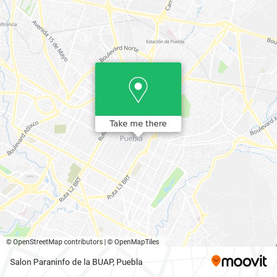 Mapa de Salon Paraninfo de la BUAP