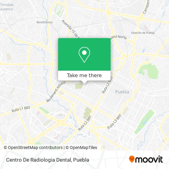 Mapa de Centro De Radiologia Dental