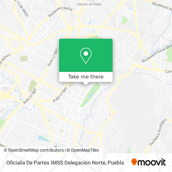 Oficialía De Partes IMSS Delegación Norte map