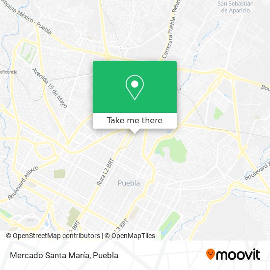 Mercado Santa María map