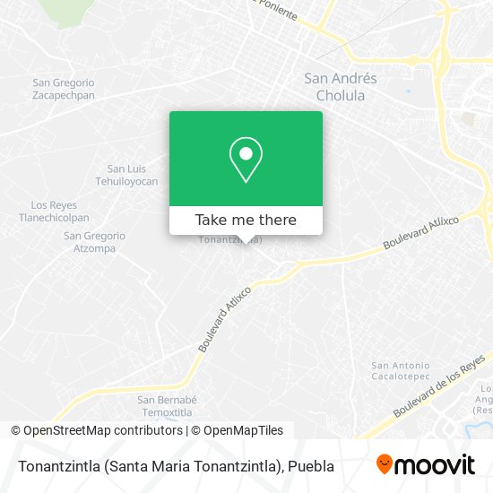 Mapa de Tonantzintla (Santa Maria Tonantzintla)