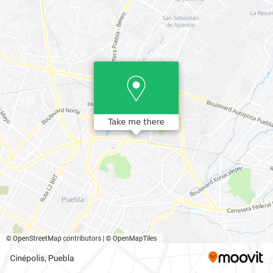 Mapa de Cinépolis