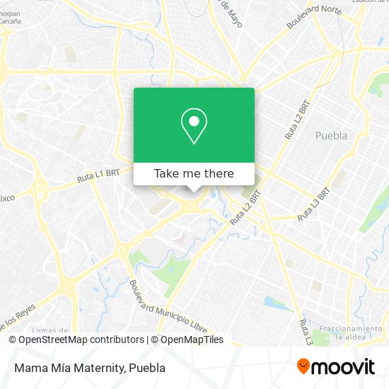 Mapa de Mama Mía Maternity