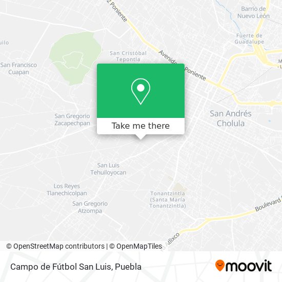Campo de Fútbol San Luis map