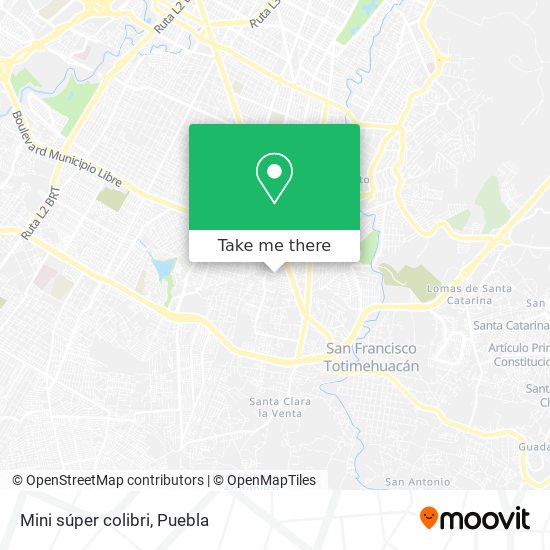 Mini súper colibri map