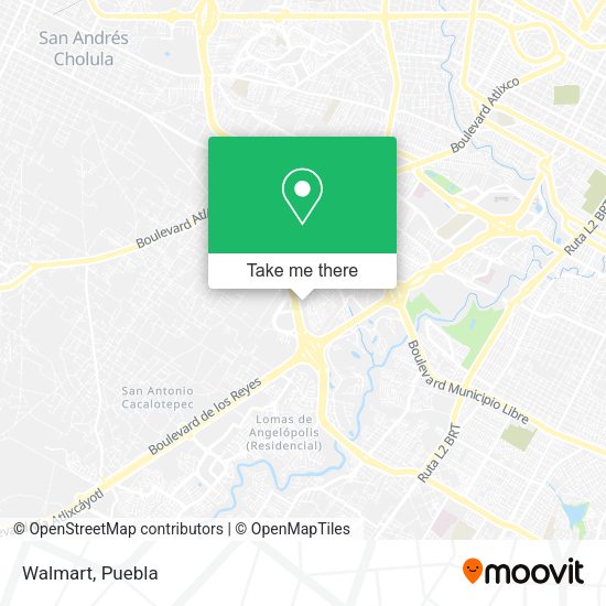 Mapa de Walmart