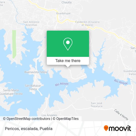 Mapa de Pericos, escalada