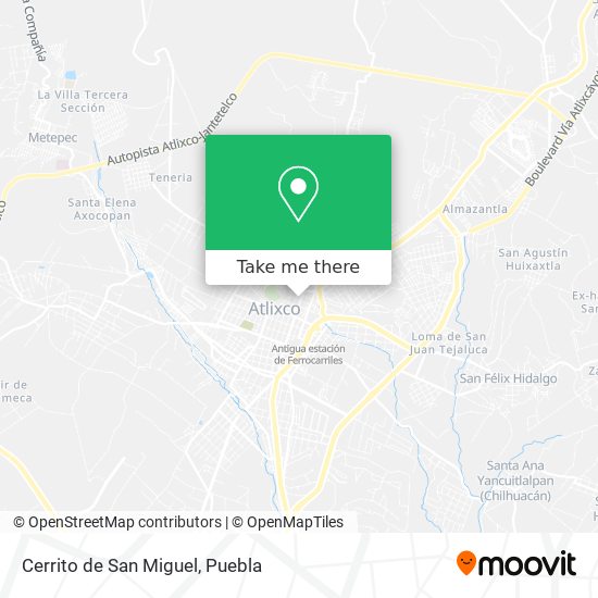 Mapa de Cerrito de San Miguel