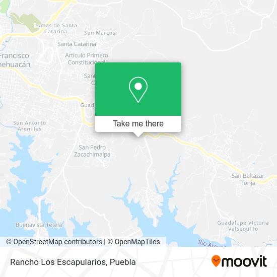 Rancho Los Escapularios map