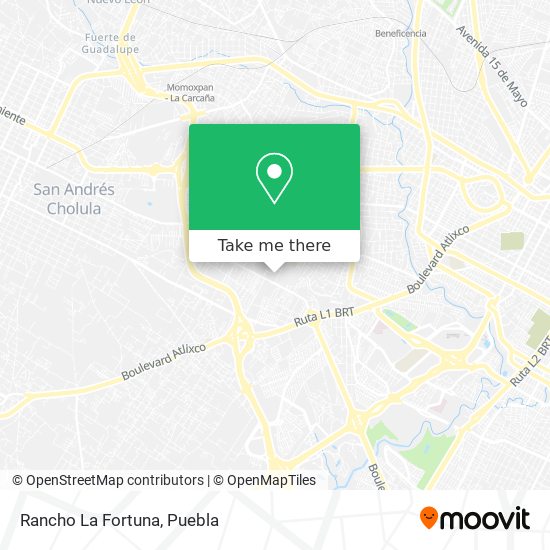 Mapa de Rancho La Fortuna