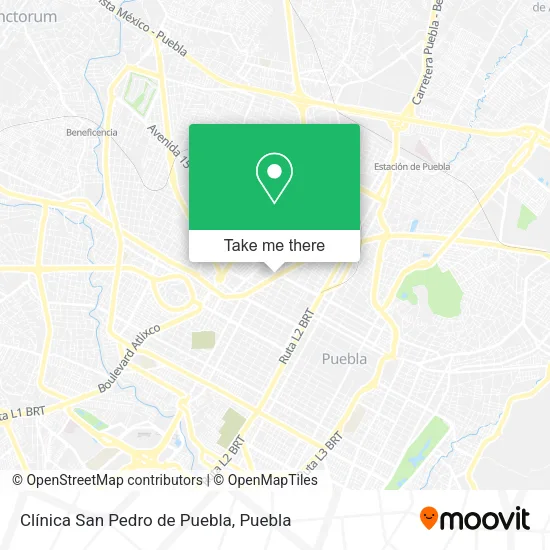 Clínica San Pedro de Puebla map