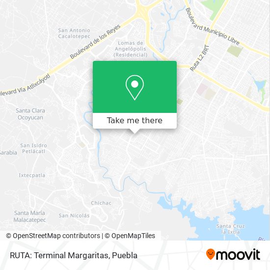 Mapa de RUTA: Terminal Margaritas