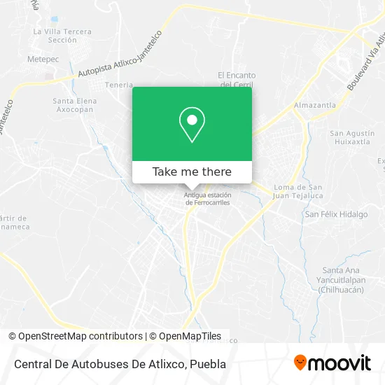 Central De Autobuses De Atlixco map
