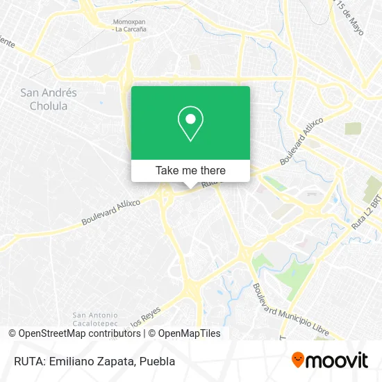 RUTA: Emiliano Zapata map