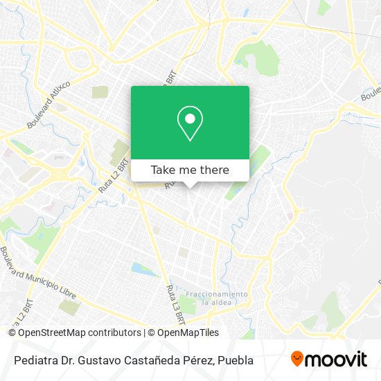 Mapa de Pediatra Dr. Gustavo Castañeda Pérez