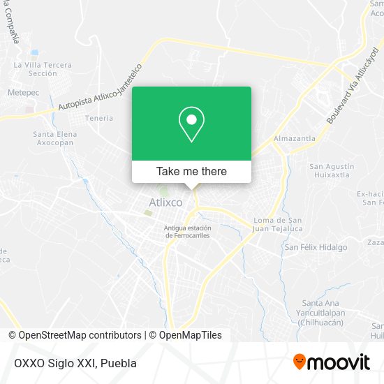 OXXO Siglo XXI map