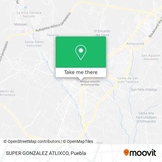 SUPER GONZALEZ ATLIXCO map