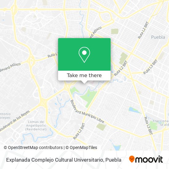 Mapa de Explanada Complejo Cultural Universitario