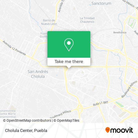 How to get to Cholula Center in San Gregorio Atzompa by Bus?