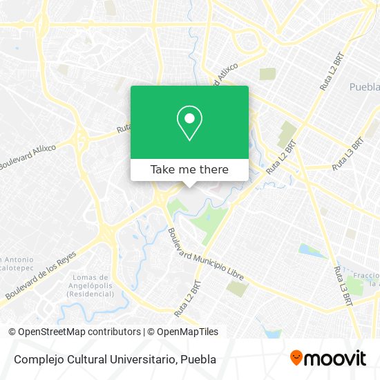 Complejo Cultural Universitario map