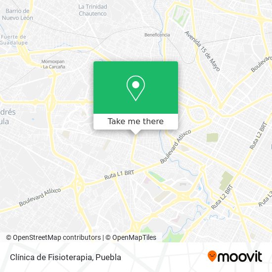 Clínica de Fisioterapia map