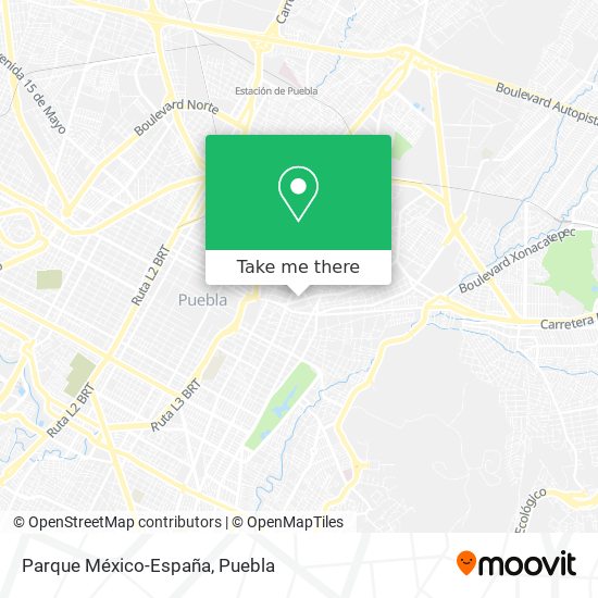 Parque México-España map