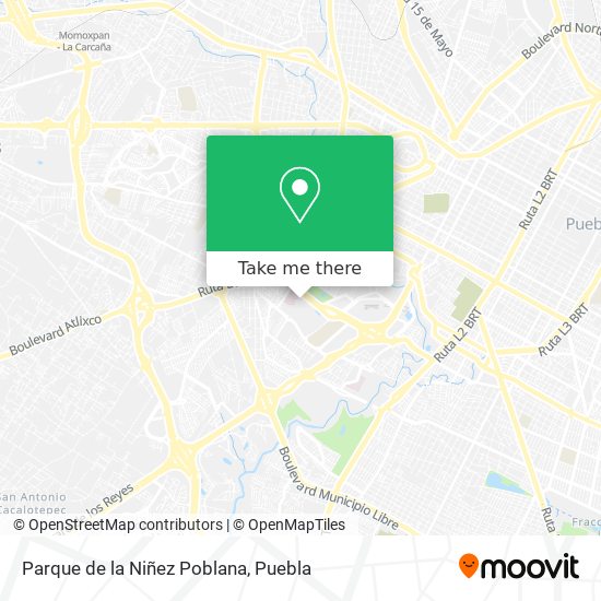 Parque de la Niñez Poblana map