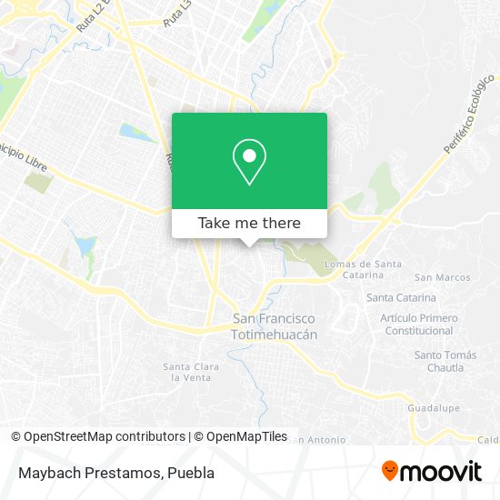 Mapa de Maybach Prestamos