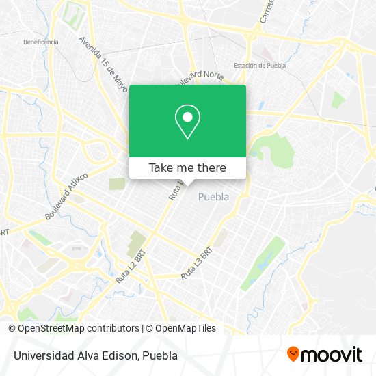 Universidad Alva Edison map