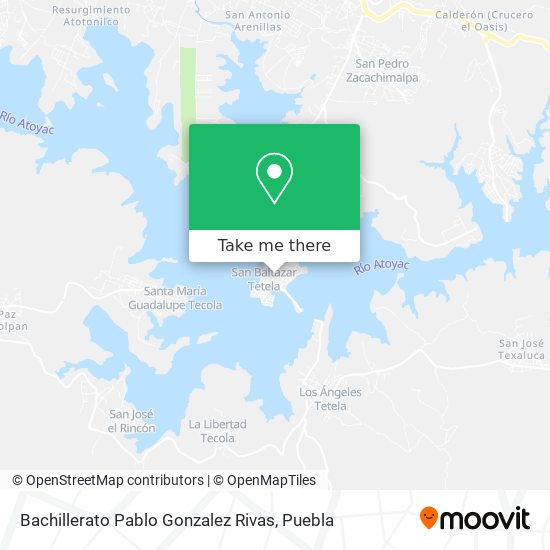 Bachillerato Pablo Gonzalez Rivas map